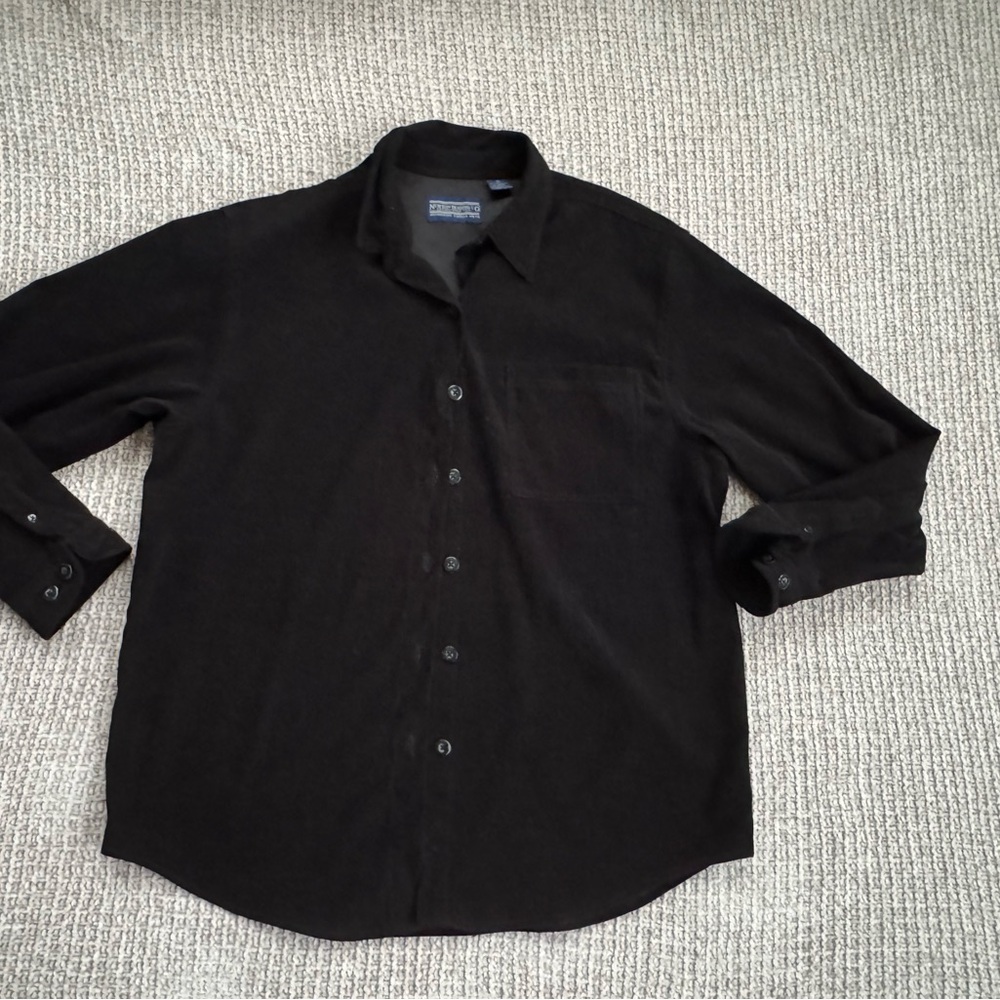 Women's Black Button Down Shirt
